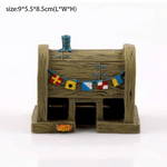 Fisch Tank Dekoration Figuren Ornamenten – Resin Ananas Haus Zubehör