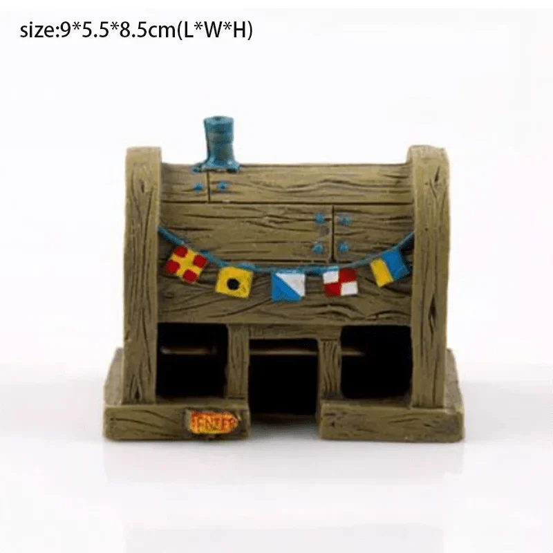Fisch Tank Dekoration Figuren Ornamenten – Resin Ananas Haus Zubehör