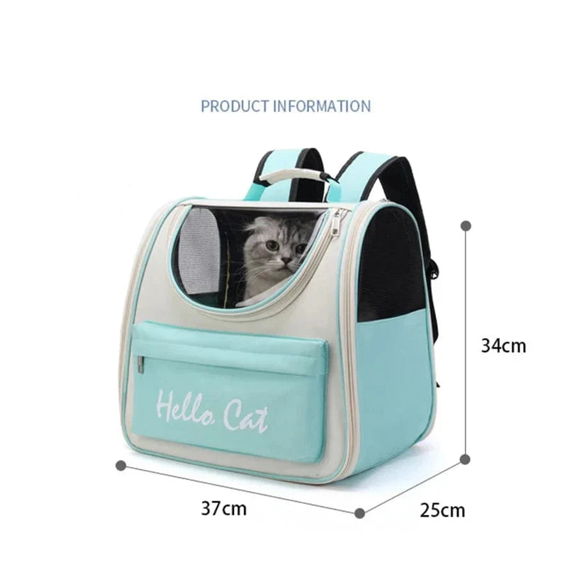 Transporttasche für Katzen und kleine Hunde – Winddichter Rucksack mit Polsterung