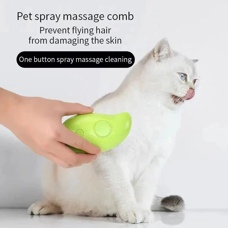 Dampfbürste für Katzen und Hunde – Elektro Spray Kamm für die Fellpflege