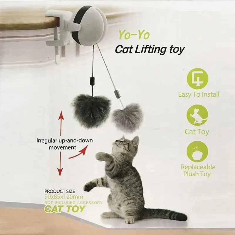 Elektronisches Katzen-Spielzeug mit beweglichem Ball – Interaktives Puzzle
