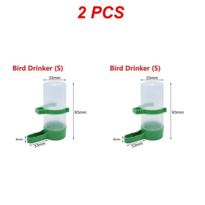 Automatischer Vogeltränker aus Kunststoff – Futter- und Wasserspender 1/2/4 Stück