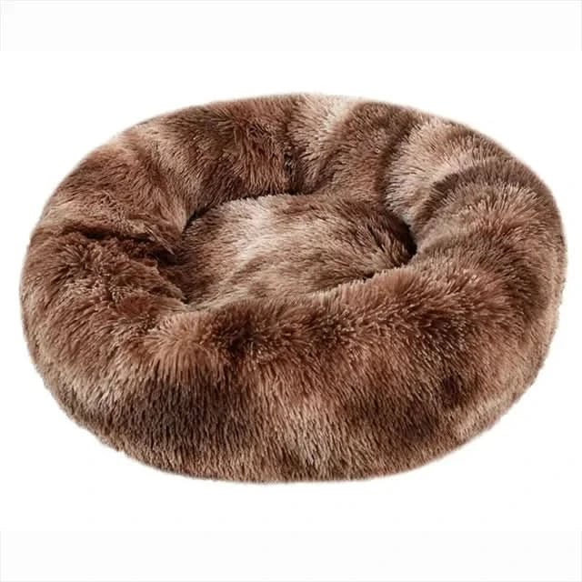 Cozy Pet Lounger - Supportive Calming Dog Bed in Plush Fabric