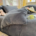 Winter Warm Flannel Fleece Duvet Cover for All Genders