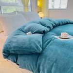 Winter Warm Flannel Fleece Duvet Cover for All Genders