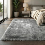 Faux Fur Shaggy Bench Runner Area Rug