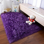 Faux Fur Shaggy Bench Runner Area Rug