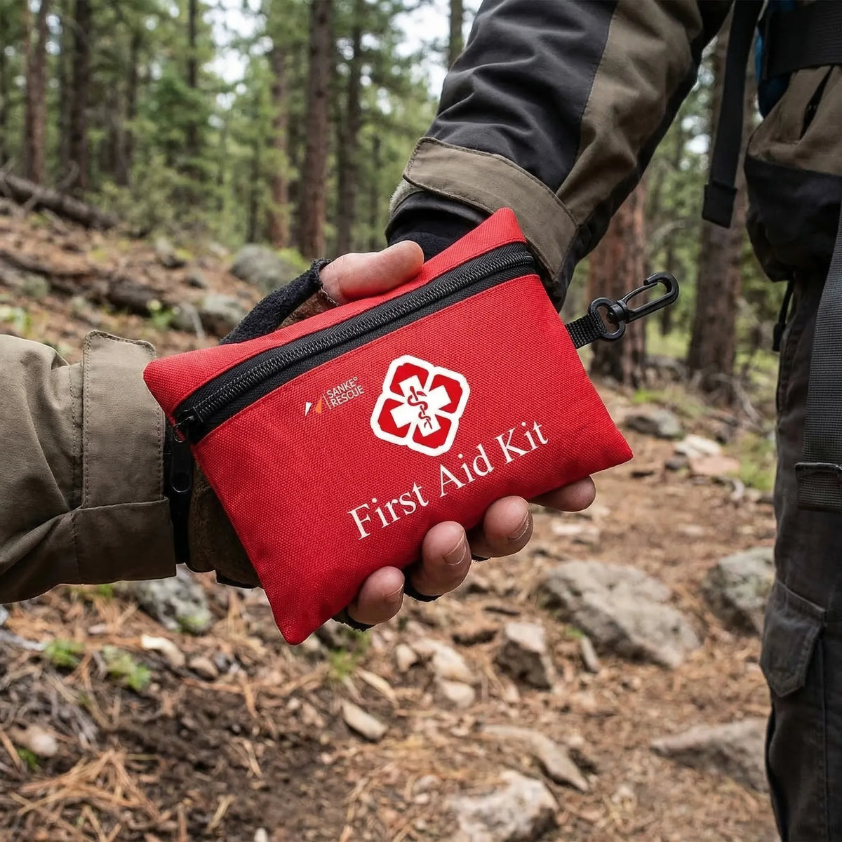 Emergency First Aid Kit with 110 Essential Items – Portable Size