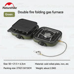 Compact Gas Cooker for Camping with Built-In Non-Stick Griddle