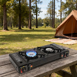 Outdoor Cooking Two-Burner Stove – Portable Camping Appliance