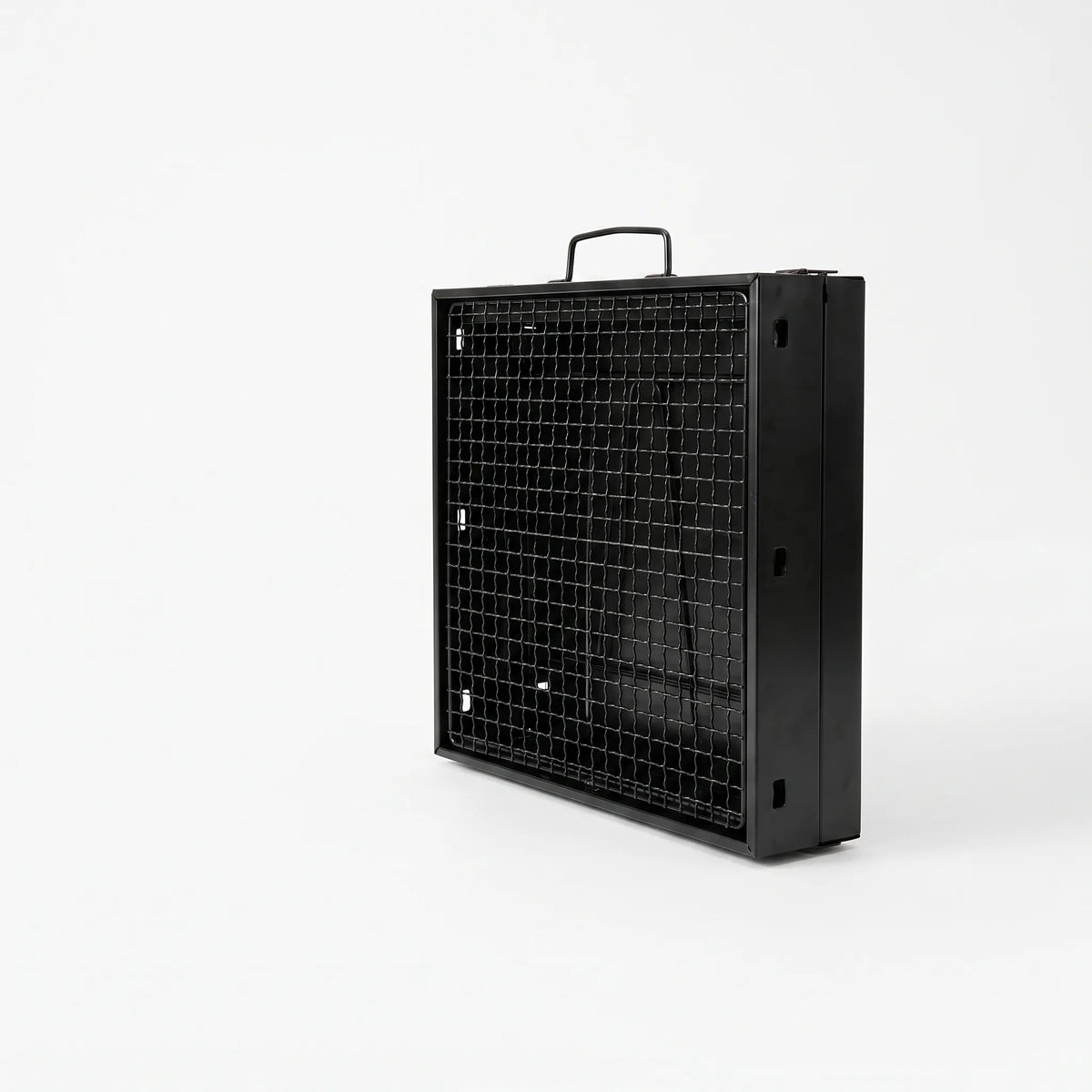 Compact Collapsible Charcoal Grill for Outdoor Barbecues - Unisex