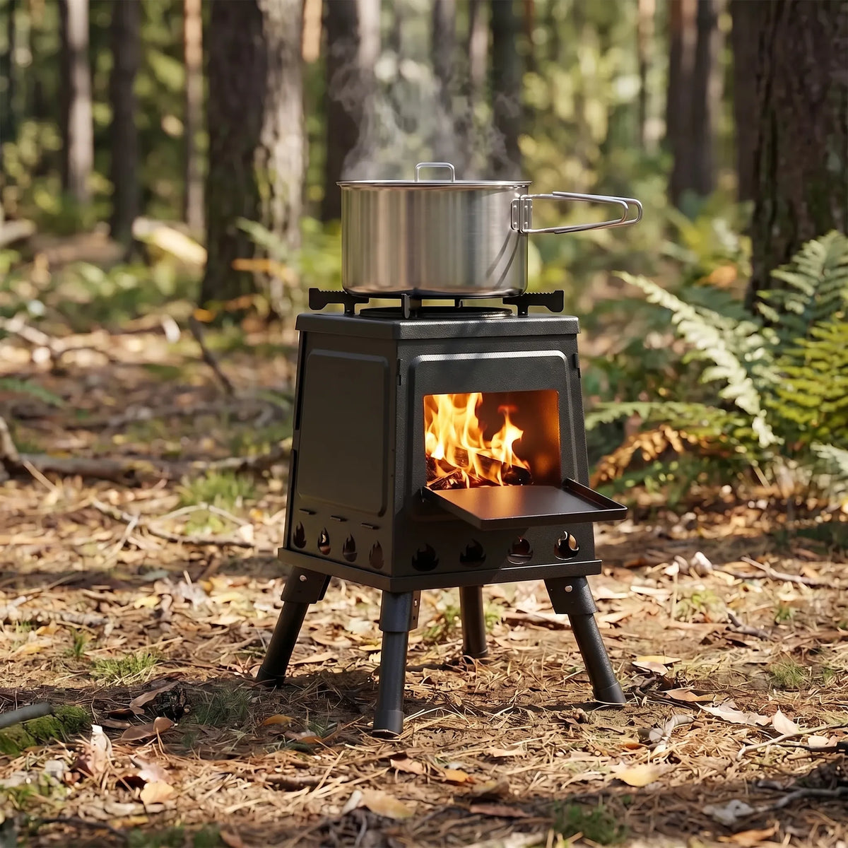 Folding Camping Stove – Portable Outdoor Cooking Equipment