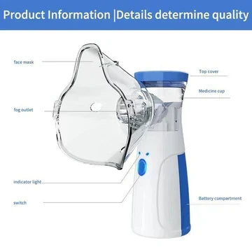 Portable Mesh Nebulizer for Adults and Children – Easy Breathing Aid