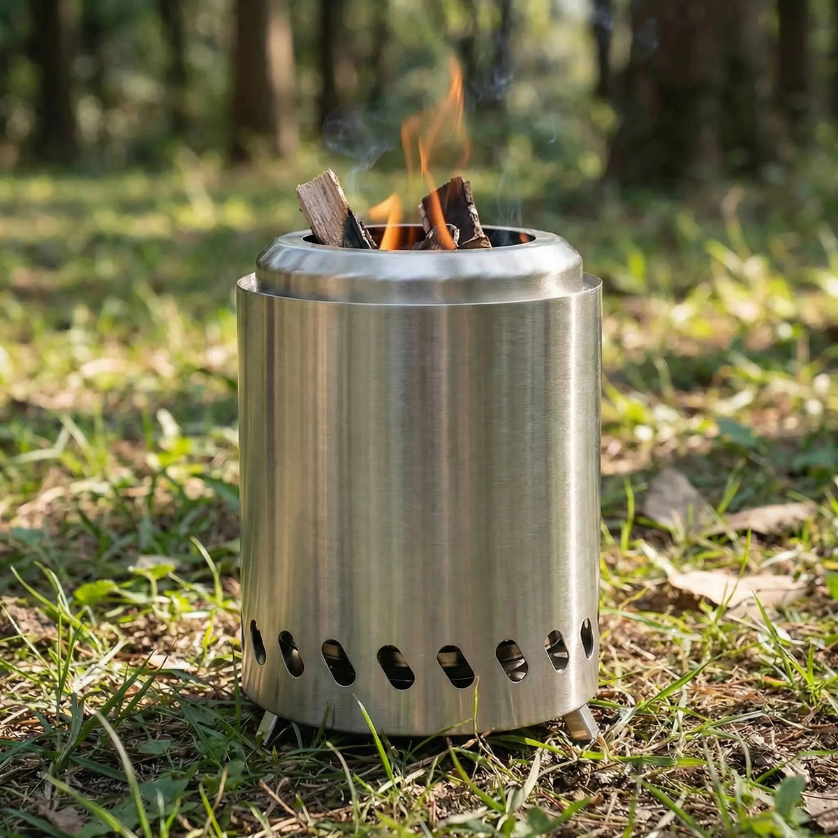 Outdoor Camping Stove - Portable Wood-Burning Cooking Equipment
