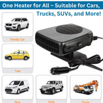 Tragbare Autoheizung 12V mit 360° drehbarem Fuß