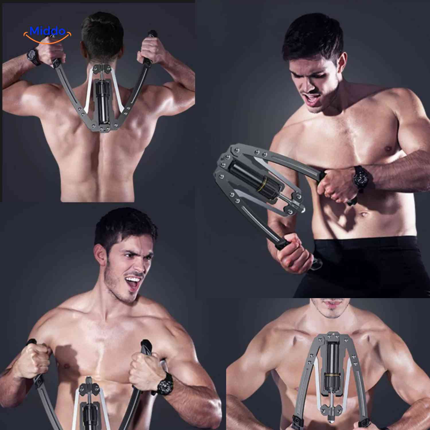 Verstellbarer Armtrainer mit Hydraulischem Widerstand 10-200 kg