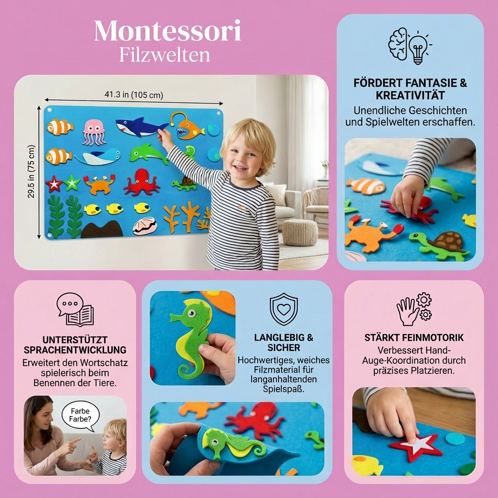 Filzwelten im Montessori-Stil