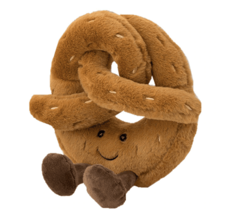 Kuscheliges Brezel-Croissant Spielzeug für kleine Entdecker