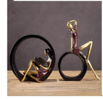 Kreative europäische moderne Miniaturfiguren von Mädchen
