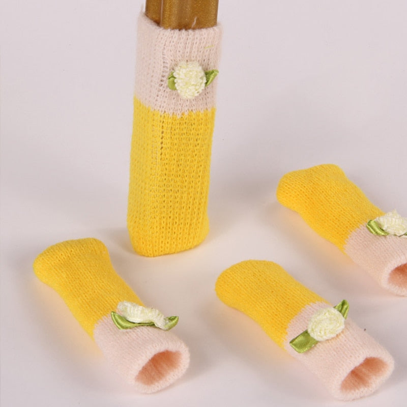 4er Set Rutschfeste Möbelbezüge mit Katzenpfoten-Design