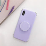 Matte Silikonhülle für iPhone mit Ring