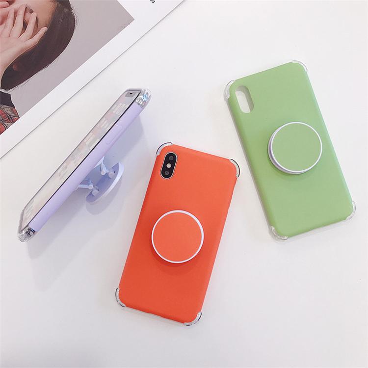 Matte Silikonhülle für iPhone mit Ring