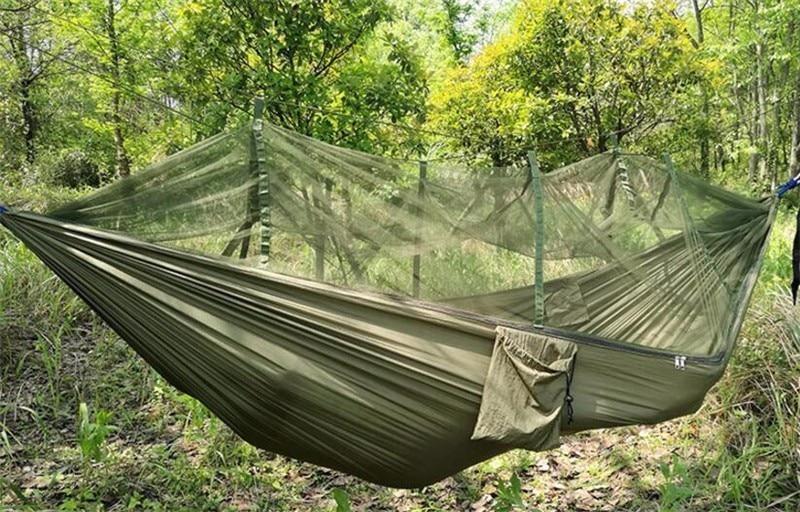 Hängematte mit Moskito-Netz für Camper – Fallschirmmaterial