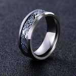 Vikingring aus Stahl - Drachenatem