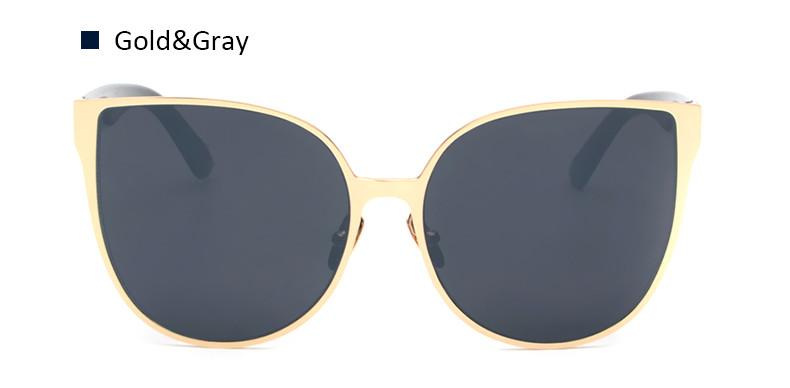 Klassische Katzenaugen-Sonnenbrille im Aviator-Stil