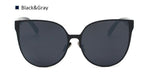 Klassische Katzenaugen-Sonnenbrille im Aviator-Stil