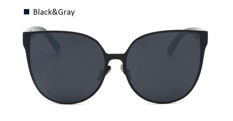 Klassische Katzenaugen-Sonnenbrille im Aviator-Stil