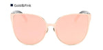 Klassische Katzenaugen-Sonnenbrille im Aviator-Stil