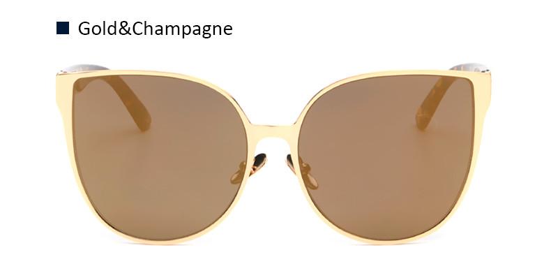 Klassische Katzenaugen-Sonnenbrille im Aviator-Stil