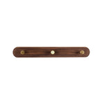NaturaLine | Eleganter Holz-Wandgarderobenhaken mit Messinghaken