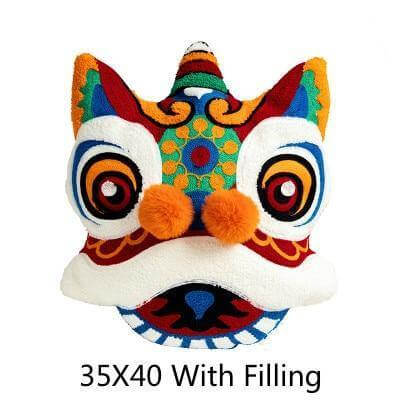 Traditionelle chinesische Kissenbezüge mit Drachenmotiv