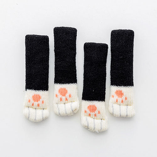 4er Set Rutschfeste Möbelbezüge mit Katzenpfoten-Design