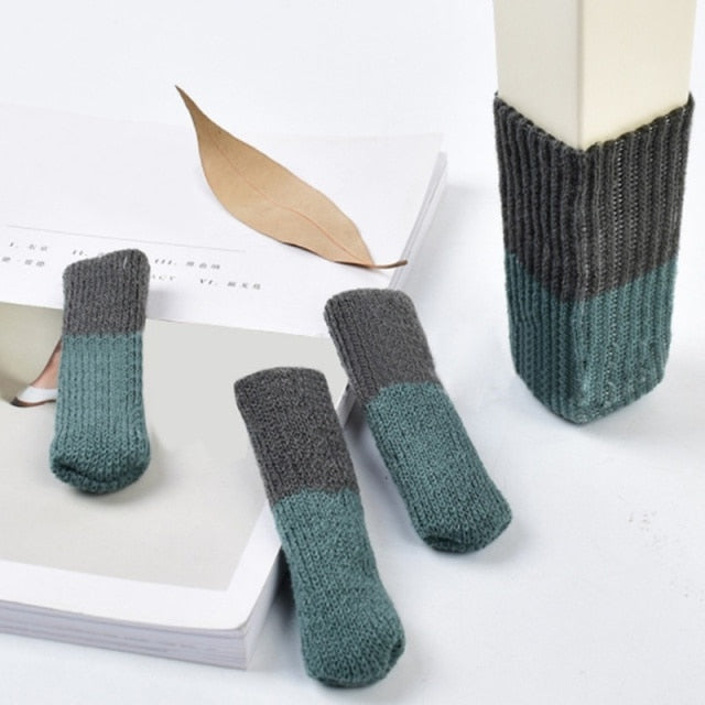 4er Set Rutschfeste Möbelbezüge mit Katzenpfoten-Design