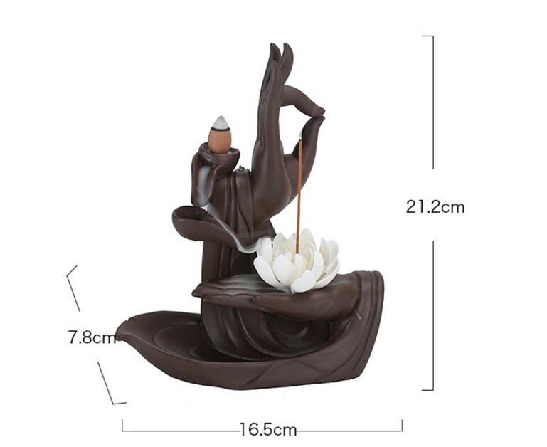 Räuchergefäß mit Buddha-Hand | ZenAura