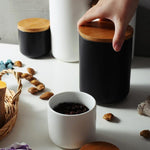 Sustainable Ceramic Containers with Bamboo Lids – Stylish Storage Solutions