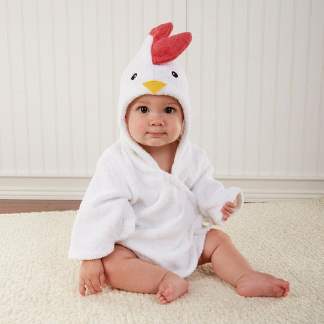 Kapuzenhandtuch mit tierischem Design für Kinder