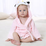 Soft hooded towel for children with cute design