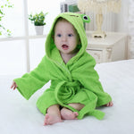 Soft hooded towel for children with cute design