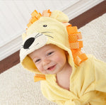 Soft hooded towel for children with cute design