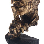 Abstrakte goldene Skulptur – Moderne skandinavische Dekoration