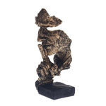 Abstrakte goldene Skulptur – Moderne skandinavische Dekoration