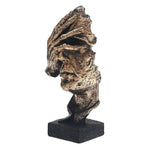 Abstrakte goldene Skulptur – Moderne skandinavische Dekoration