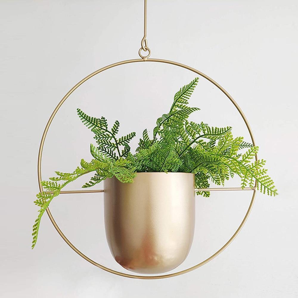 Eleganter Metallpflanzenhalter für Wand oder Decke – FloraFrame