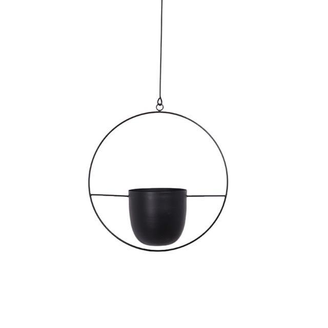 Eleganter Metallpflanzenhalter für Wand oder Decke – FloraFrame