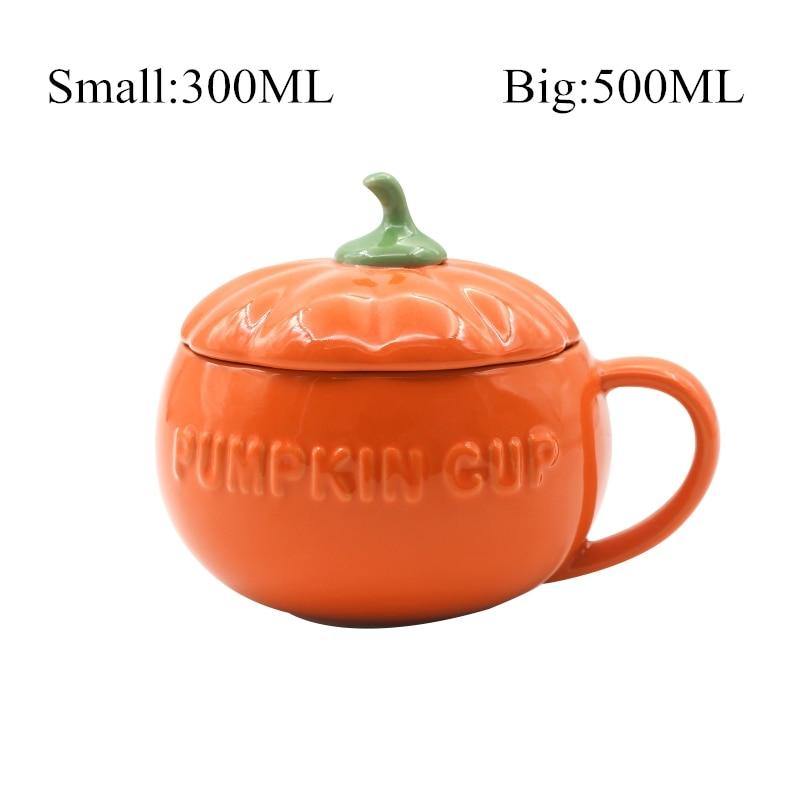 Kreative Keramiktasse in Kürbisform