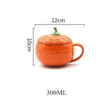 Kreative Keramiktasse in Kürbisform